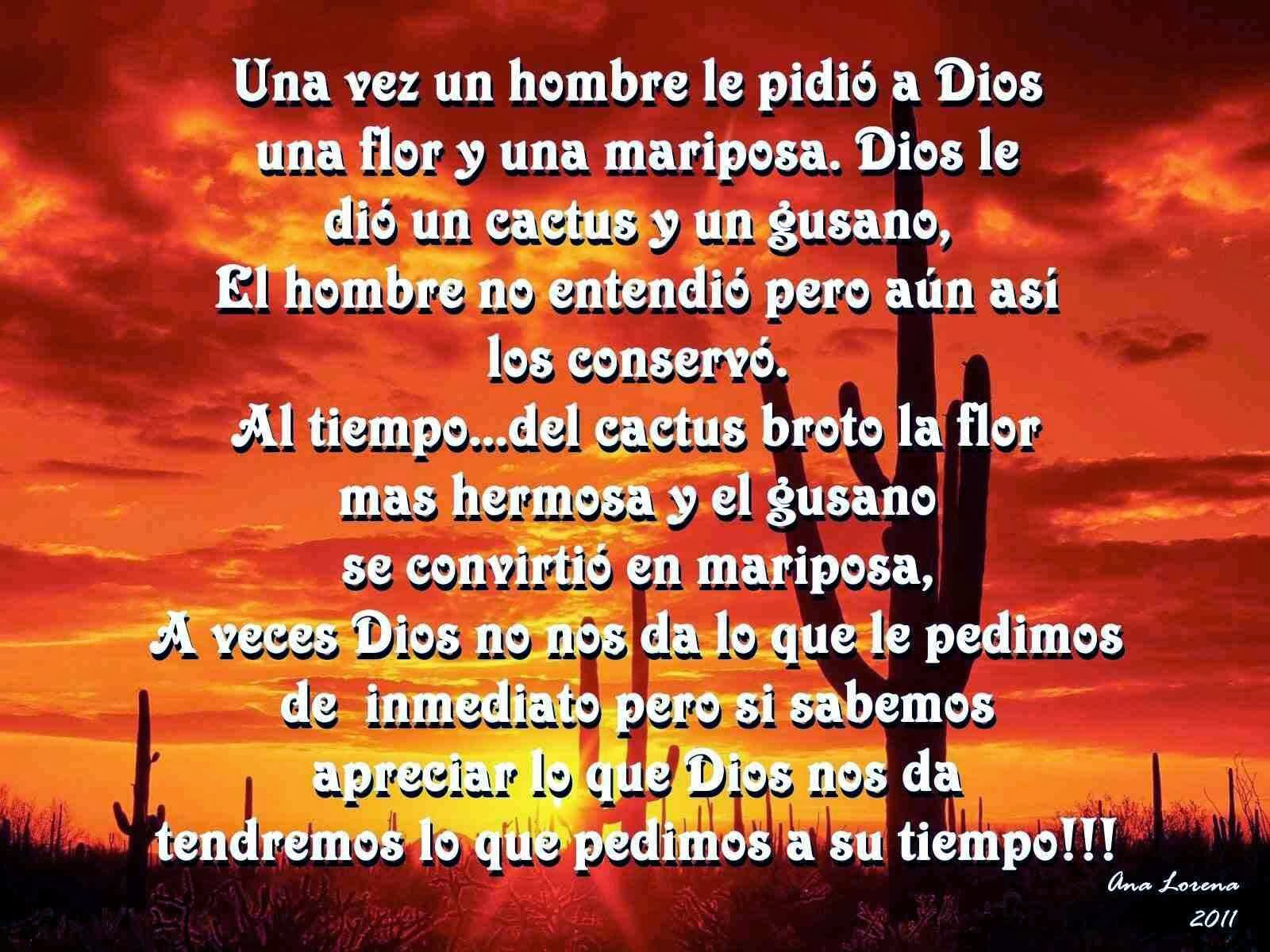 Una Vez Un Hombre Le Pidio A Dios Reflexiones Cristianas