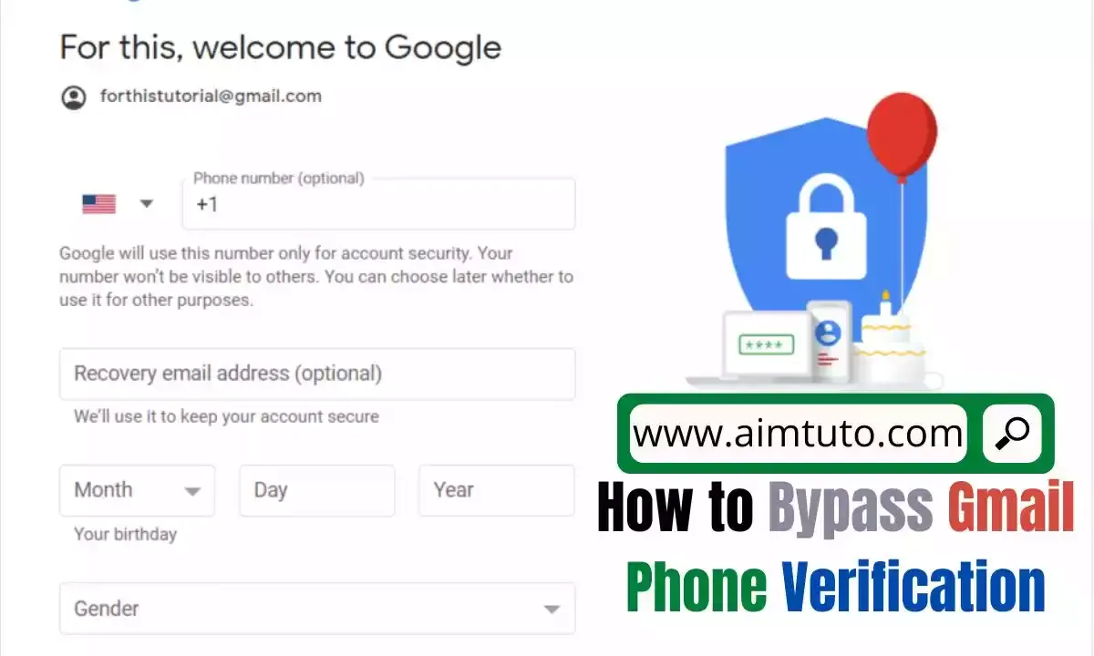 bypass gmail phone verification