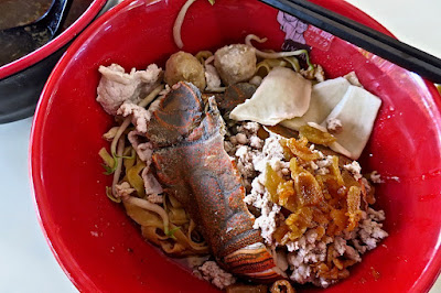 Li Yuan Mee Pok (栗原ミーポック), crayfish mee pok