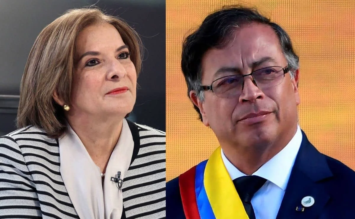 Margarita Cabello y Gustavo Petro