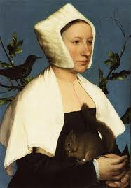 Lady with a Squirrel and Starling by Holbein