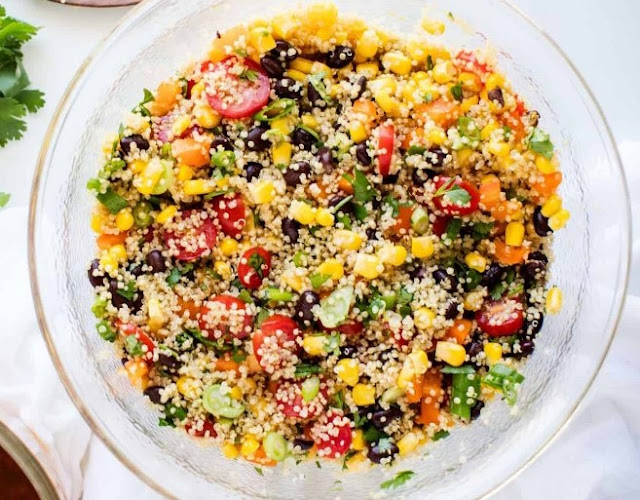 Southwest Quinoa Salad #vegansalad #quinoa