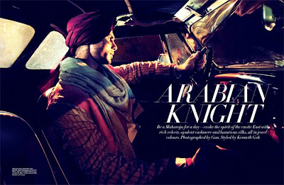 Fashion Bazaar on For Harper S Bazaar October 2009 Editorial Arabian Knight Fashion