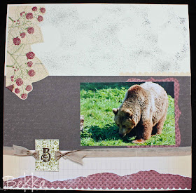 Stampin' Up! Scrapbook Page - Wipsnade Bears