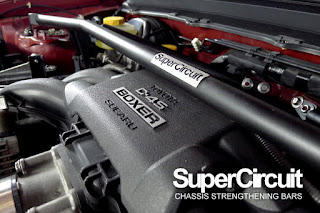 Toyota 86 Front Strut Bar/ Front Tower Brace Bar with Brake Cylinder Stopper by SUPERCIRCUIT.