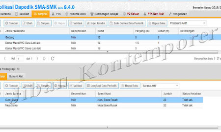 Mengentri Data Sarana dan Prasarana di Aplikasi Dapodik