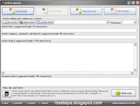 Download gratis article spinner full key terbaru