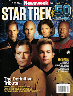 Front cover of Special Newsweek Edition: Star Trek 50th Anniversary Tribute magazine