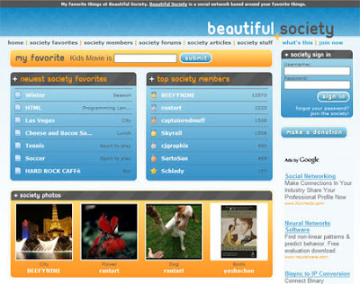 alt Social Networking Website - Beautiful Society