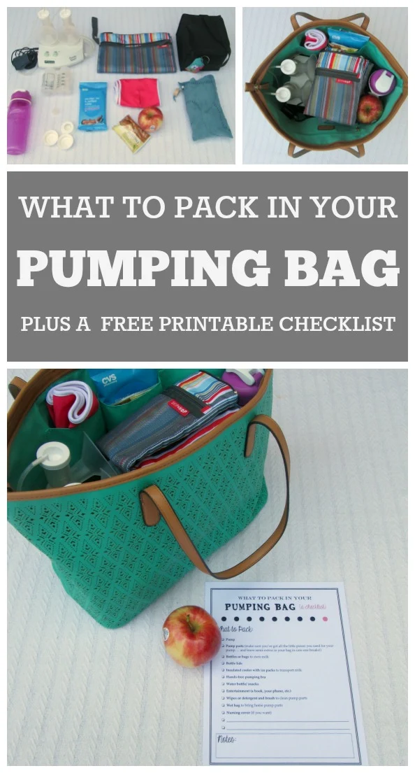 How to pack your pumping bag: A great article for new moms going back to work who want to keep breastfeeding. Includes a printable checklist of things to include in your pumping bag.
