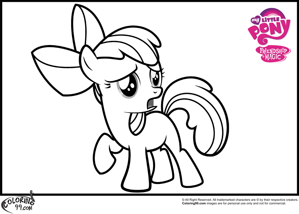 Download MLP Apple Bloom Coloring Pages | Team colors
