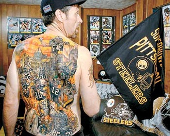 Funny Steelers Pictures on Thewizwit  Crazy Fan Tattoos  An Image Search