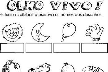 Atividades com Sílabas para Ensino Fundamental.