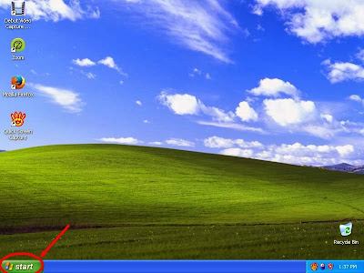 Learn how to disable show or don't show hidden files and folders in windowsXP step1