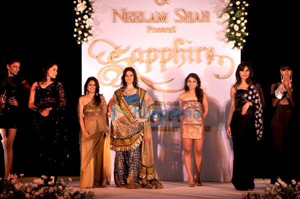 Zarine walks the ramp for launch of Sapphire image