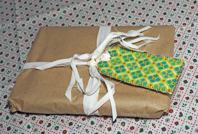 Easy Christmas Gift Tags... learn how to make with materials on hand ~ TUTORIAL Threading My Way