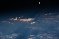 Moon seen from the International Space Station