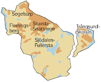 Drevvikens kommun eller huddinge. Det är folkomröstning för att dela upp kommunen i två delar.