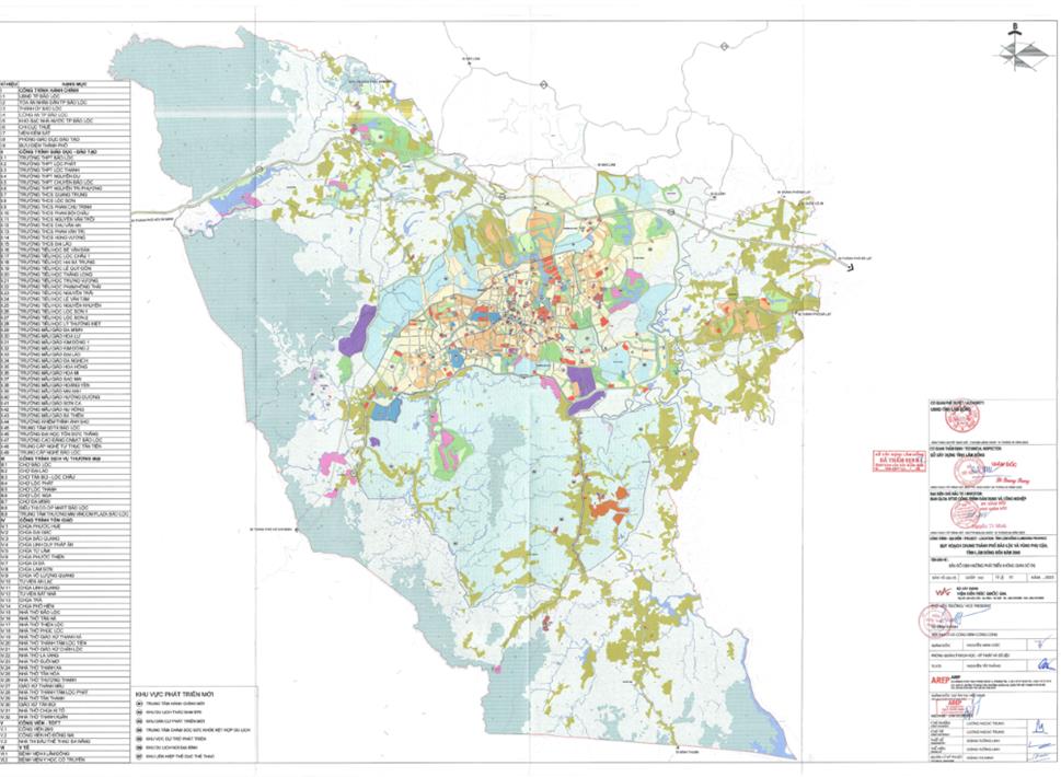 Lâm Đồng công khai loạt bản đồ quy hoạch chung thành phố Bảo Lộc và vùng phụ cận đến năm 2040