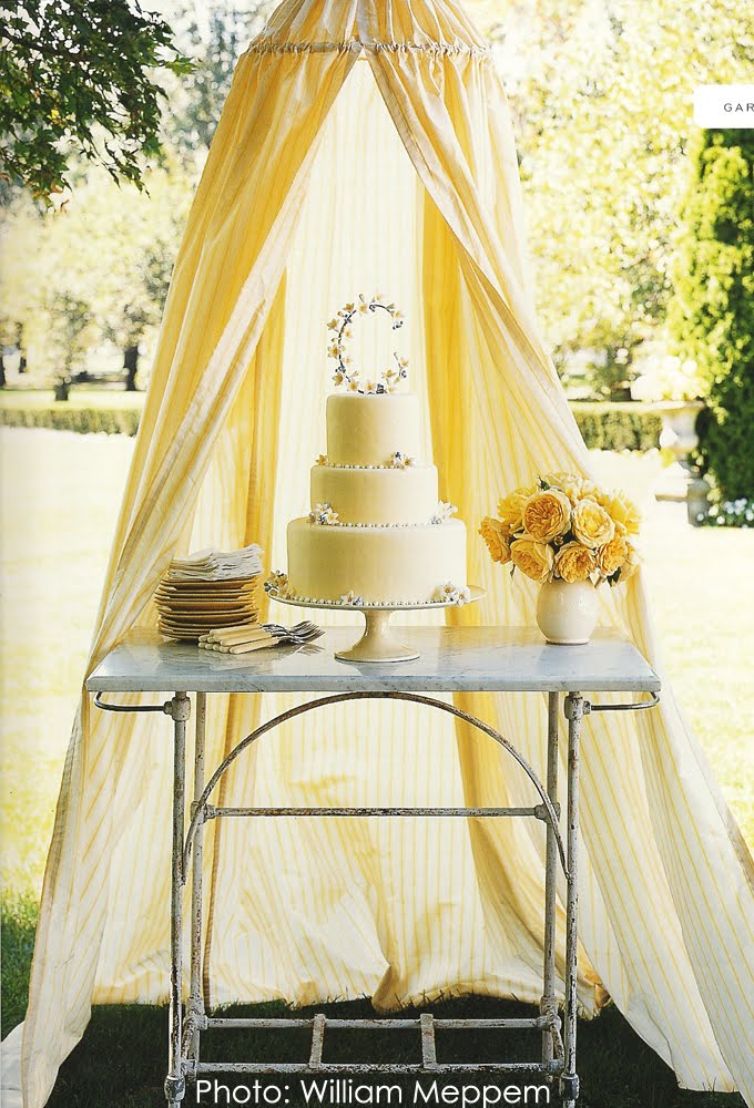 the wedding cake in an outdoor setting What about the heat or rain