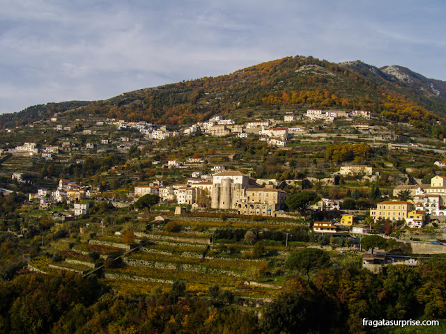 Estrada Costiera Amalfitana, chegada a Ravello