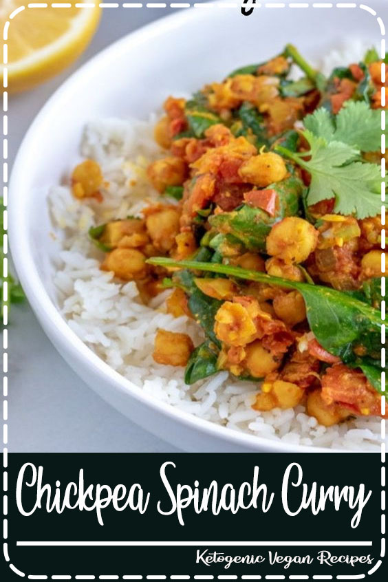 A delicious and warming Chickpea Curry, great for cooler nights and perfect for the whole family. Both vegetarian AND vegan, this curry is quick & easy to make! #vegan #vegetarian #curry #kyleecooks