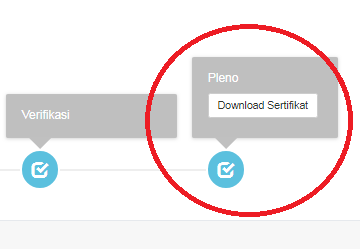 Unduh - Download Sertifikat Akreditasi di akun sispena