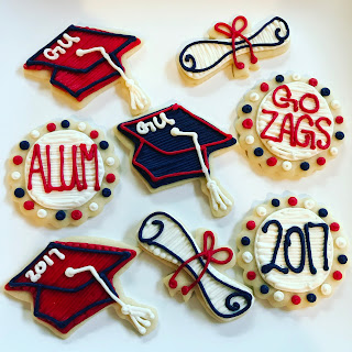 Gonzaga University graduation cookies