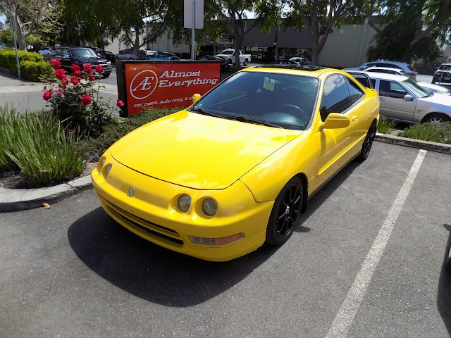 1997 Acura Integra- Base coat/Clear coat in Acura's color "Pheonix Yellow" done at Almost Everything Autobody