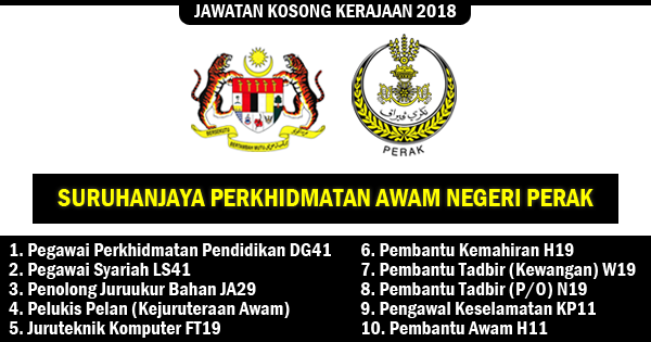 Jawatan Kosong 2018 Suruhanjaya Perkhidmatan Awam Negeri 