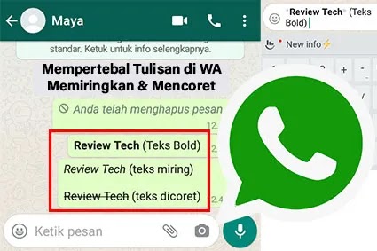 cara menebalkan tulisan di wa