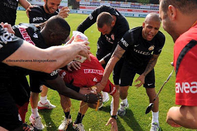 Claudio Taffarel Brazilian Style Birthday Celebration With Egg And Flour