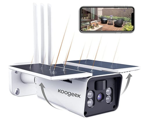 Koogeek Night Vision Solar Security Camera