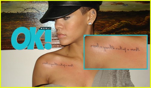 rihanna early years. rihanna tattoos meanings.