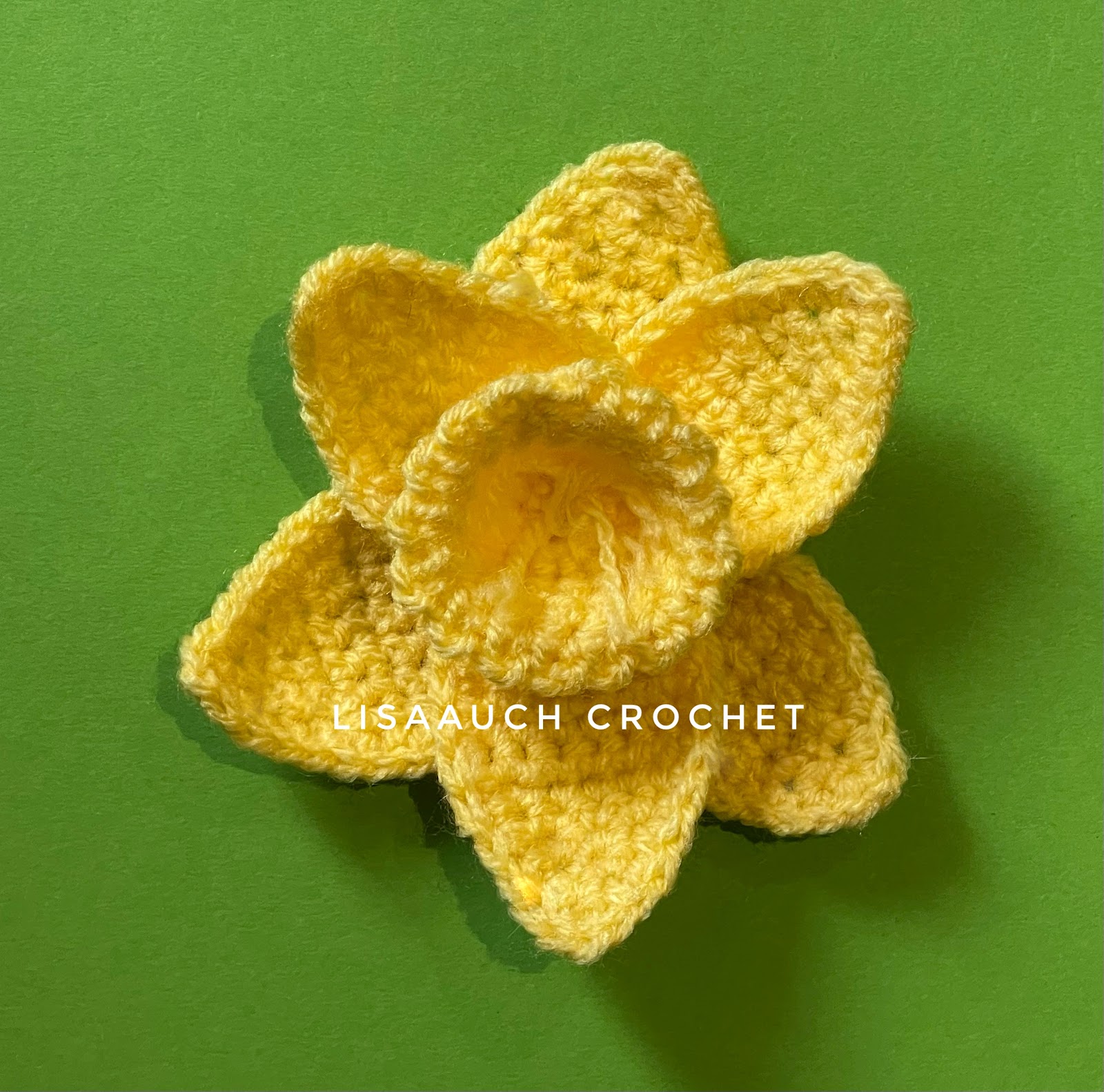 Easy Crochet Daffodil Flower Crochet Pattern (FREE) 