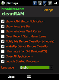 CleanRam untuk windows mobile
