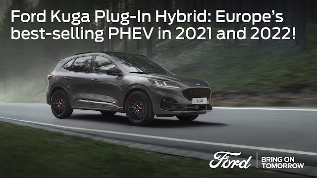 El Ford Kuga Plug-In Hybrid es el híbrido enchufable más vendido en Europa otra vez