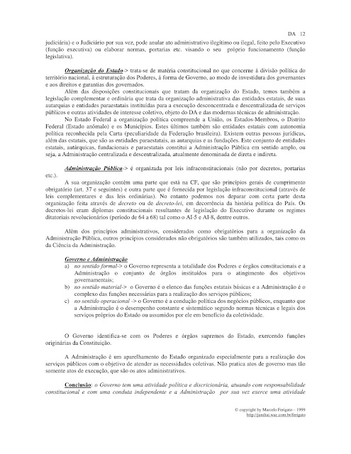 DIREITO ADMINISTRATIVO PARA CONCURSOS