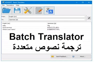 Batch Translator  ترجمة نصوص متعددة