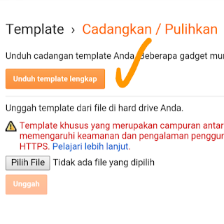 tips mengganti template