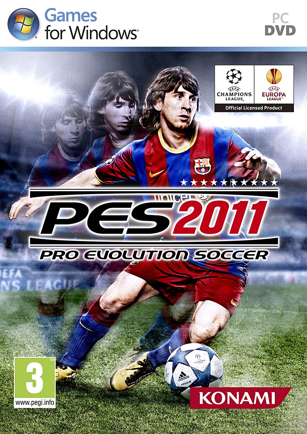 تحميل لعبة Pro Evolution Soccer 2011 بحجم 3 GB للكمبيوتر مجاناً