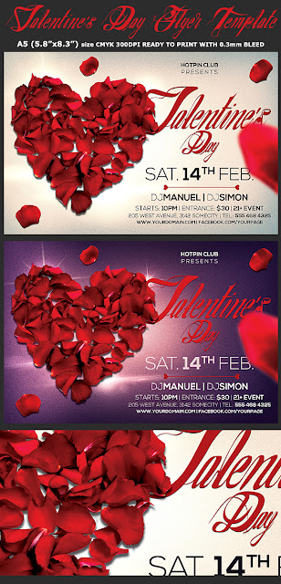  Valentines Day Flyer  Psd Template