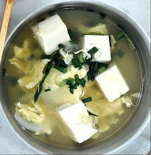 Egg drop soup with soft tofu