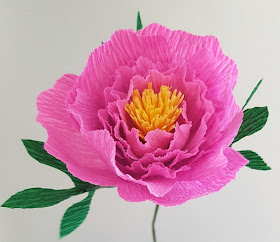 How to make beautiful crepe paper peonies - they are stunning