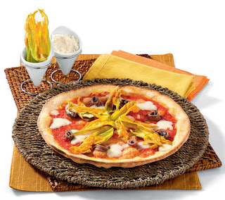 Pizza with Zucchini Flowers and Anchovies Recipe