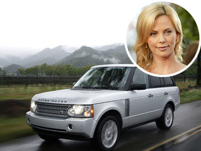 celebrity cars Charlize Theron Land Rover Range Rover