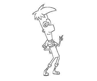 #8 Ferb Fletcher Coloring Page