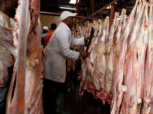 Meat inspection in Nairobi butcheries. PHOTO | TheStar