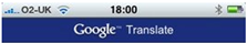 Google Translate na iPhone