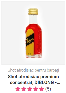 Shot afrodisiac premium concentrat, DIBLONG - SHOT, pentru pentru potenta, erectie, anti ejaculare precoce si stimulare sexuala barbati, 100% natural